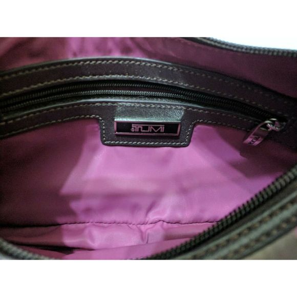 TUMI Signature Logo SMALL Shoulder Purse Bag - Picture 5 of 11